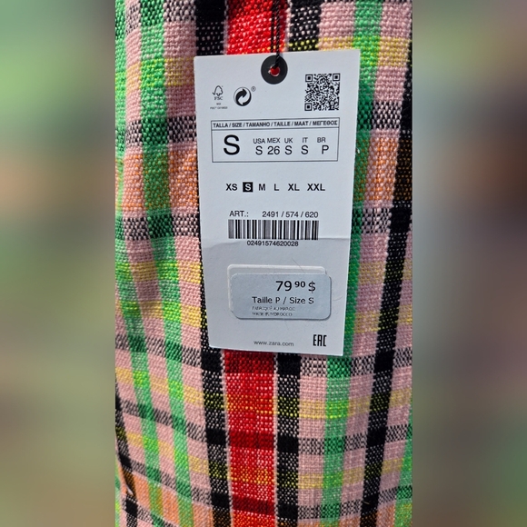 NWT Plaid Zara Skirt - size Small - Picture 9 of 12